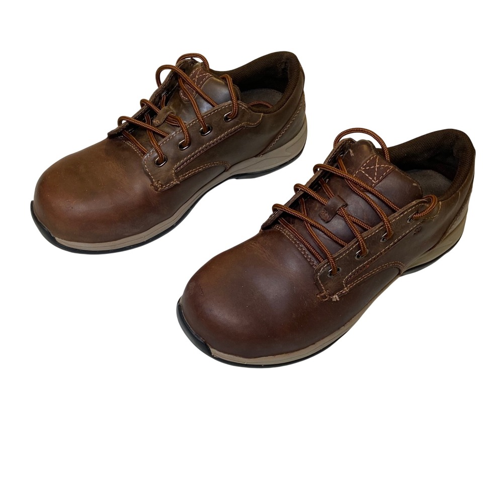 Red Wing Worx 2309 Women's Steel Toe Work Shoes Brown Leather Size 8 B